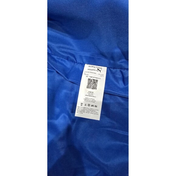 Puma Boy's Blue Full Zip Puffer Vest Size 5/6 - Picture 7 of 8